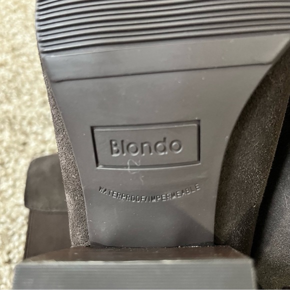 NWT Blondo Dark Brown Suede Selena Chelsea Boots 9.5 - Picture 7 of 11